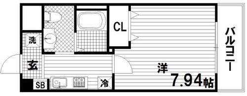 ラ・フォンテ神戸長田の間取り