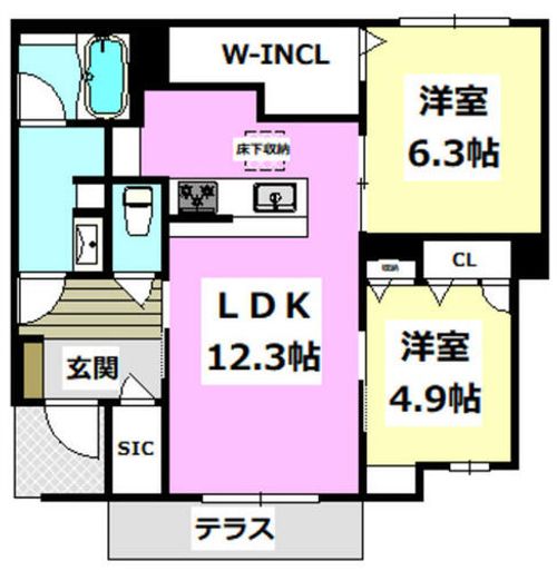 シャーメゾン ルアージュの間取り