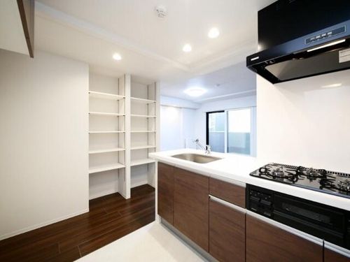 北海道札幌市中央区南十三条西13丁目(マンション)の賃貸物件のキッチン