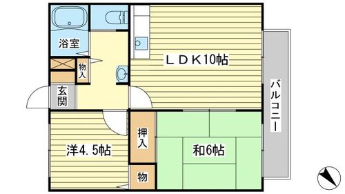 アーバンライフ吉田A201の間取り