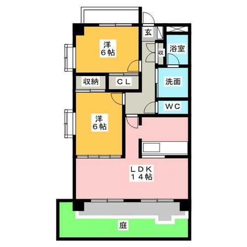 レージュ竜泉の間取り