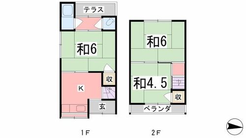 兵庫県姫路市大津区平松(一戸建)の賃貸物件の間取り