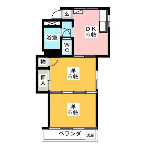 杉山ハイツの間取り
