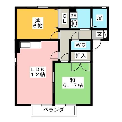 コーポジョイフルの間取り