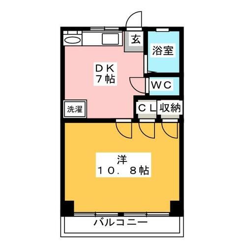 五丁目ハイツの間取り