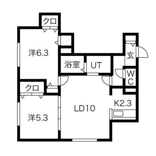 ノーマルヒル本町102の間取り