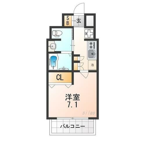 兵庫県宝塚市武庫川町(マンション)の賃貸物件の間取り
