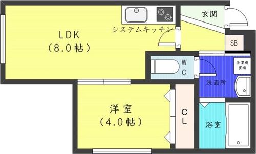 北海道札幌市西区西町北13丁目(マンション)の賃貸物件の間取り