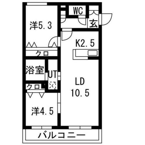 Lien北18の間取り