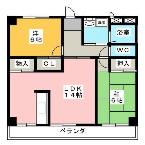 ラ・メゾン・タナカDの間取り