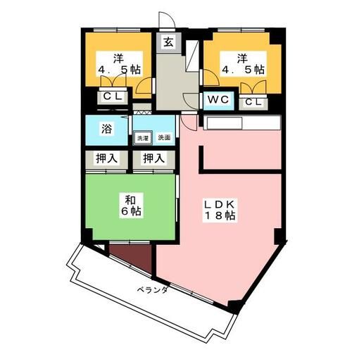 AG HOUSE A棟の間取り
