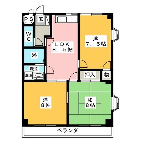 リバーサイドの間取り