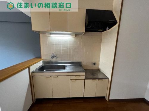 愛知県岡崎市上佐々木町字伝左(マンション)の賃貸物件のキッチン