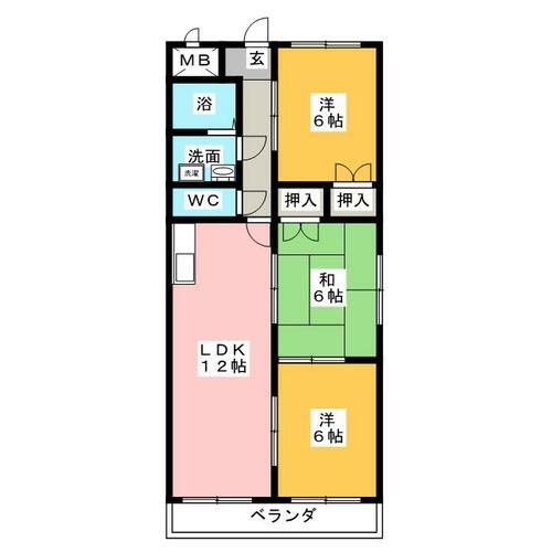 メゾンドフォーレ大塚Ⅱの間取り