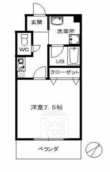 エルカーサ正雀1の間取り