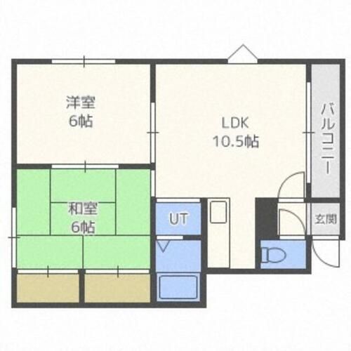 グランドール小林の間取り
