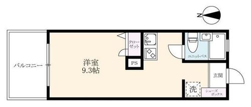 ライオンズマンション六ツ門305の間取り