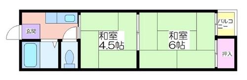 第三万代マンション1-12の間取り