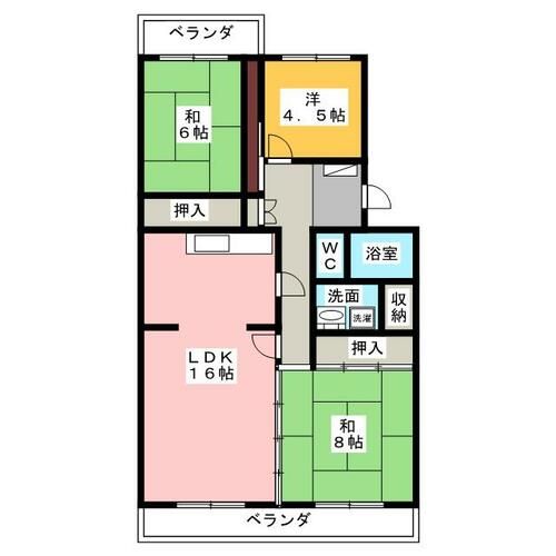 タウン千代田橋の間取り