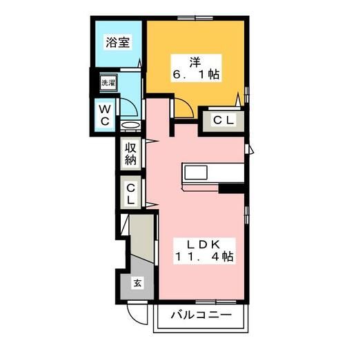 フォルシュ Ⅱの間取り