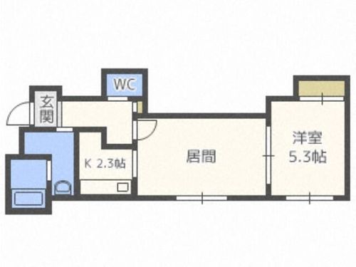サンテラス元町Ⅲ202の間取り