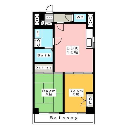 ライジングサン安城の間取り