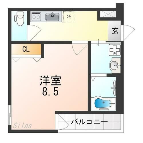 フジパレス諏訪ノ森駅東の間取り