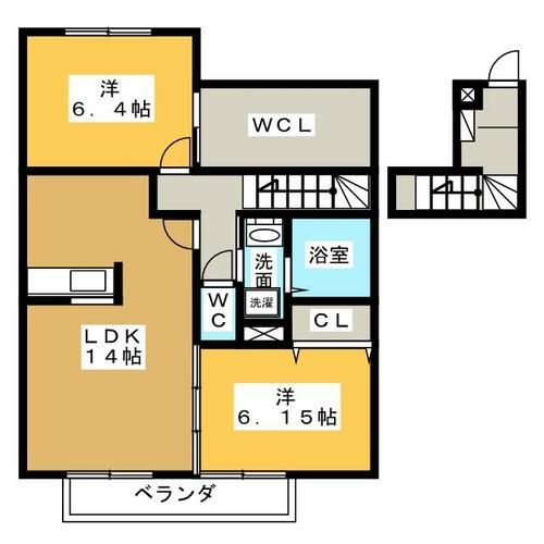 花の木壱番館の間取り