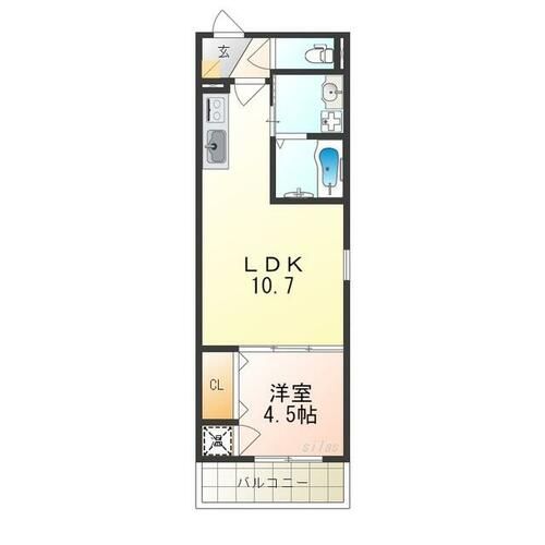 オルフェアメゾン清水丘壱番館の間取り