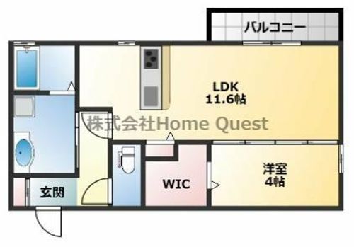 サニーコート俊徳303の間取り