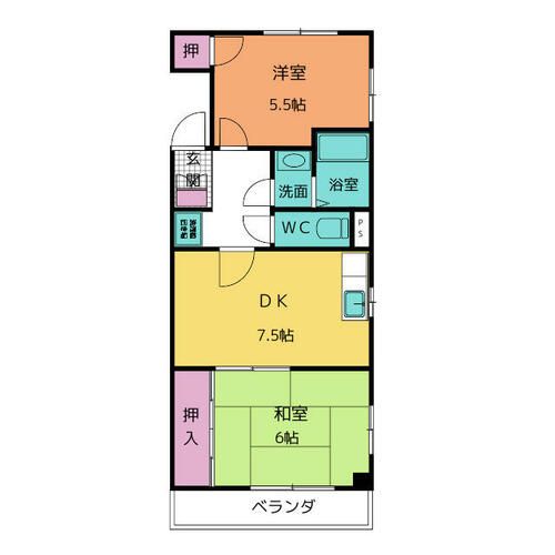 プログレス宝 A棟の間取り