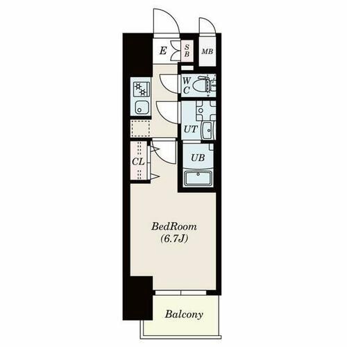 S-RESIDENCE茶屋ヶ坂の間取り