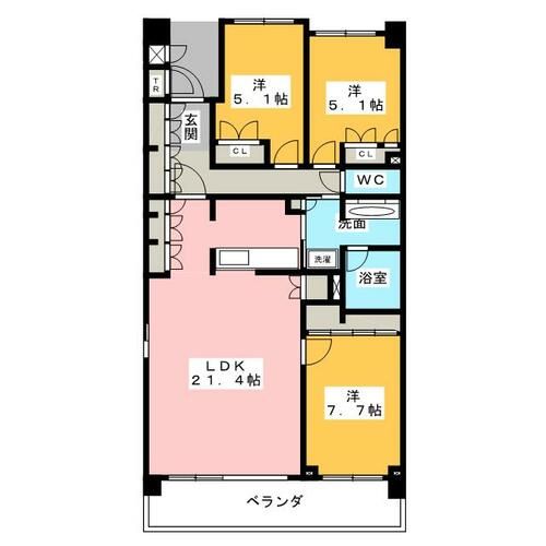 プライムメゾン富士見台の間取り