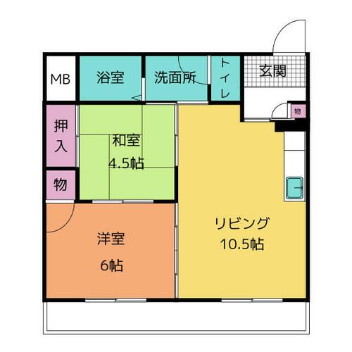 ヴィレッジ広和の間取り