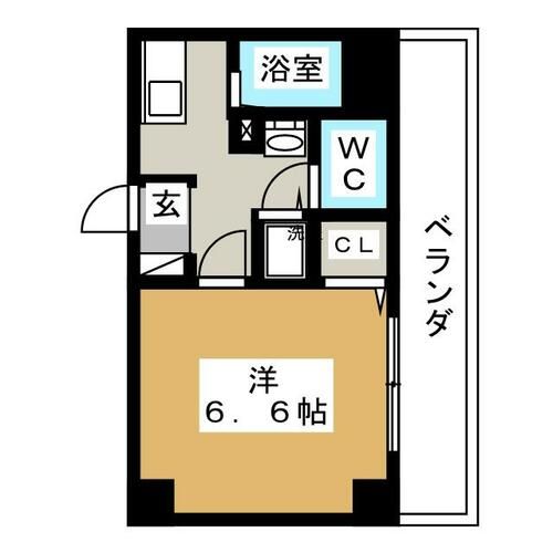 プレミアムコート名古屋金山インテルノの間取り