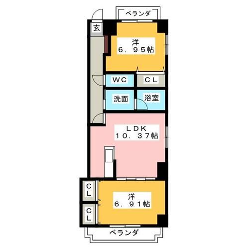 シンシアみずほの間取り