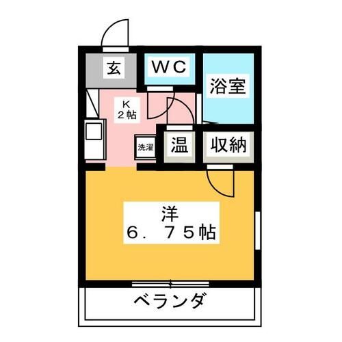 セントラルハイツ 2の間取り