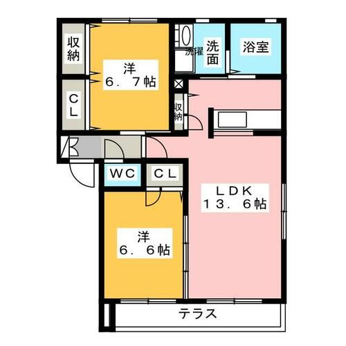 サンシャイン(平和町)の間取り