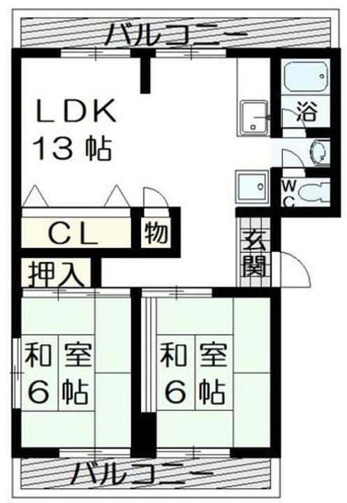 池園マンションの間取り