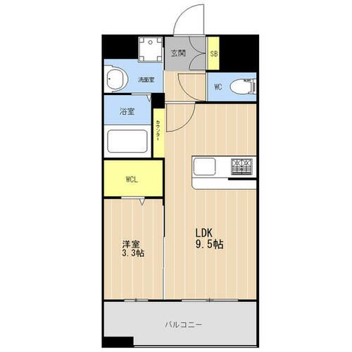 KL東比恵Ⅱ0203の間取り