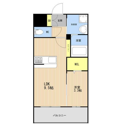 KL東比恵Ⅱ0502の間取り