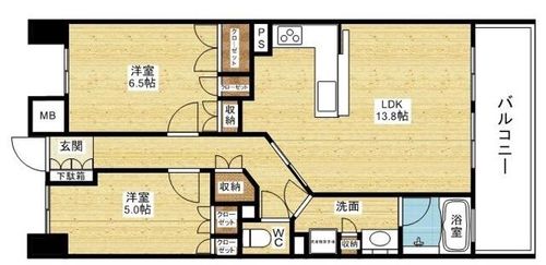 リーザス大阪の間取り