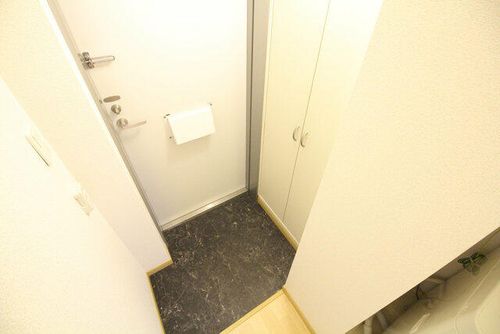 レオパレスゴールドファイブの玄関