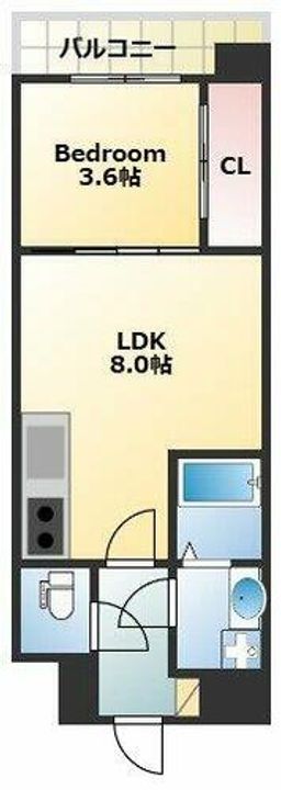 Alivis緑橋の間取り