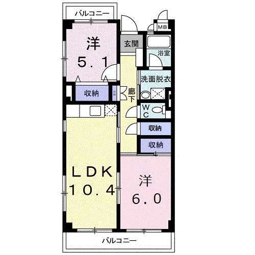 ウイングイーストの間取り