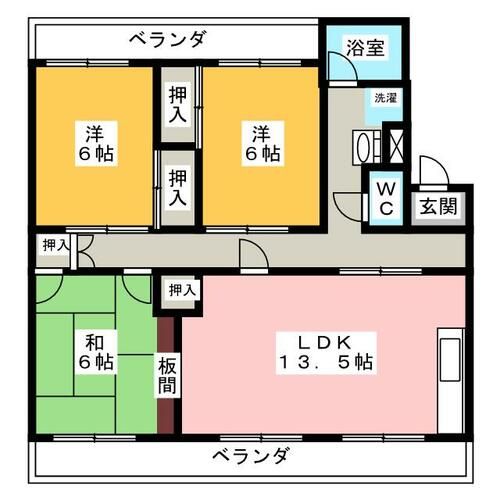 サンピュアトミタの間取り