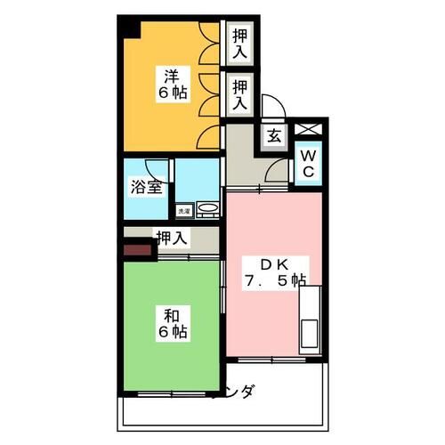 プチロワイヤルサトウの間取り