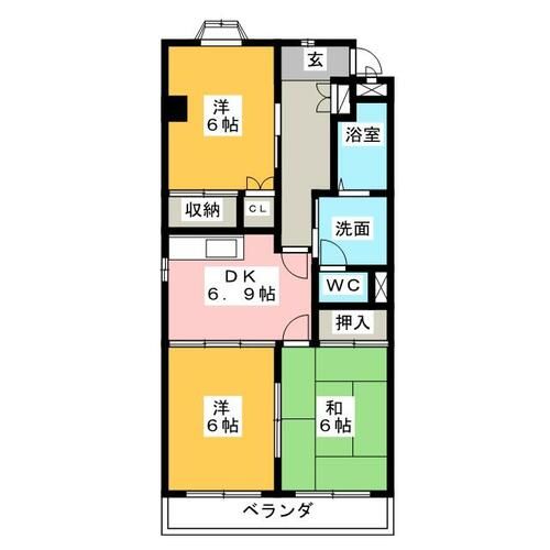 ホーステール諸ノ木の間取り