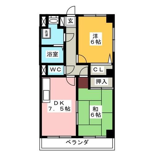 ココロ東海橋の間取り