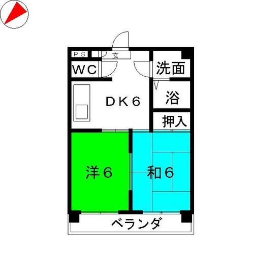 グリーンハイツ東山の間取り